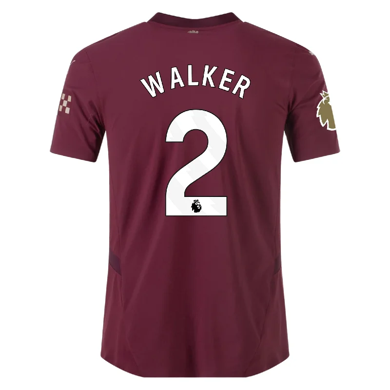 Puma Manchester City Authentic Kyle Walker Third Jersey w/ EPL + Club World Cup Patch 24/25 (Dark Jasper)