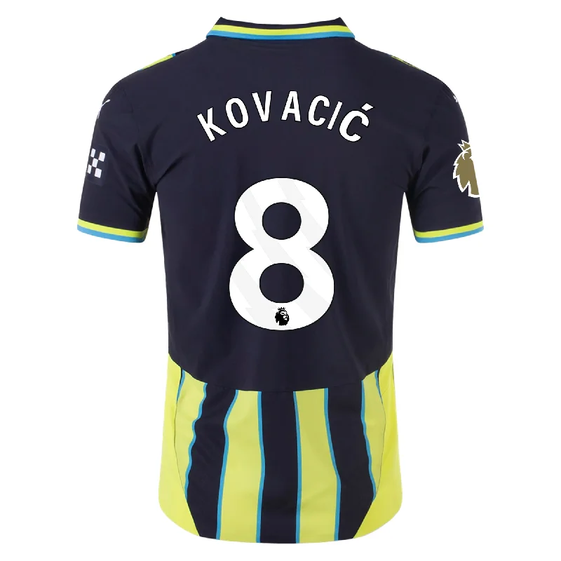 Puma Manchester City Authentic Mateo Kovačić Away Jersey w/ EPL + Club World Cup Patch 24/25 (New Navy/Yellow Glow)