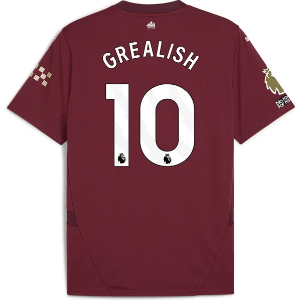 Puma Manchester City Jack Grealish Third Jersey w/ EPL + No Room For Racism + Club World Cup Patches24/25 (Dark Jasper)