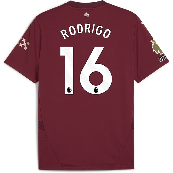 Puma Manchester City Rodrigo Third Jersey w/ EPL + No Room For Racism + Club World Cup Patches24/25 (Dark Jasper)