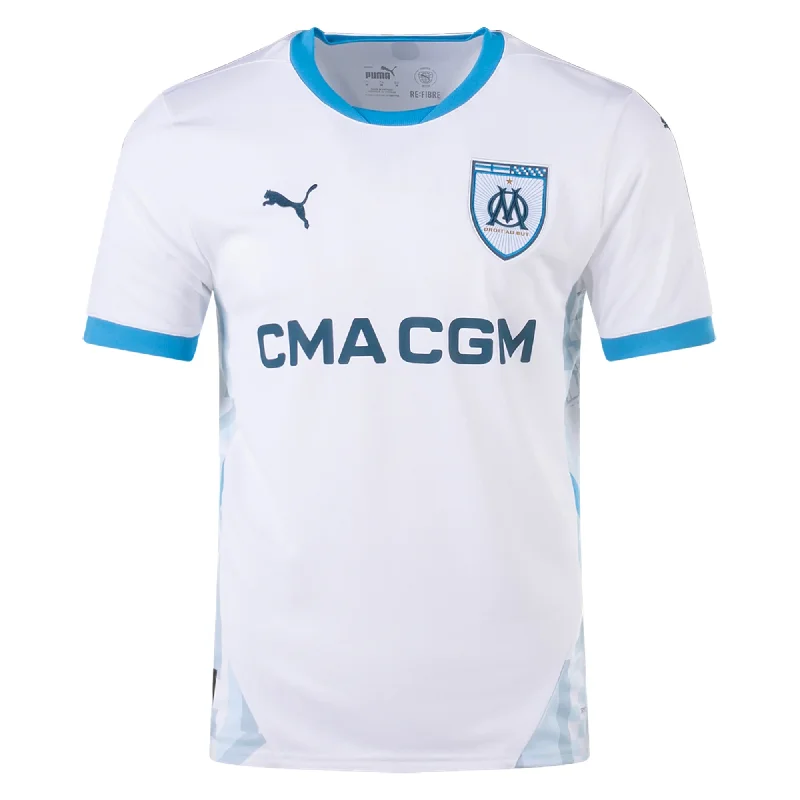 Puma Olympique Marseille Home Jersey 24/25 (Puma White/Bleu Azur)