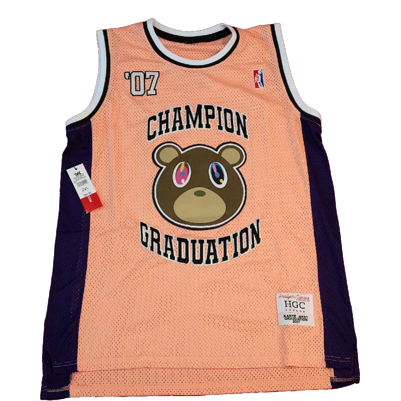 KANYE GRADUATION YOUTH BASKETBALL JERSEY (PINK)