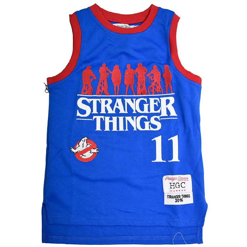 STRANGER THINGS YOUTH BASKETBALL JERSEY (ROYAL)