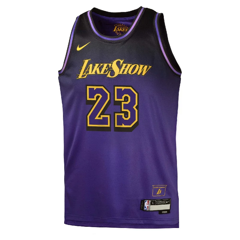 Junior's NBA Los Angeles Lakers Lebron James 2024/25 City Edition Swingman Jersey