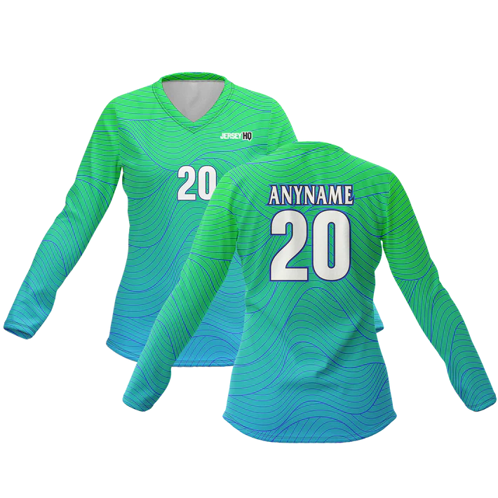 Basketball Women's Long Sleeve V-Neck Jersey