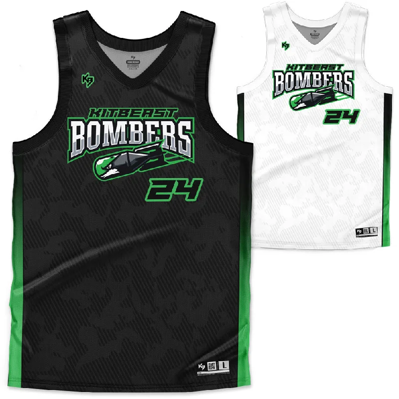 Bombers Reversible Custom Basketball Jersey