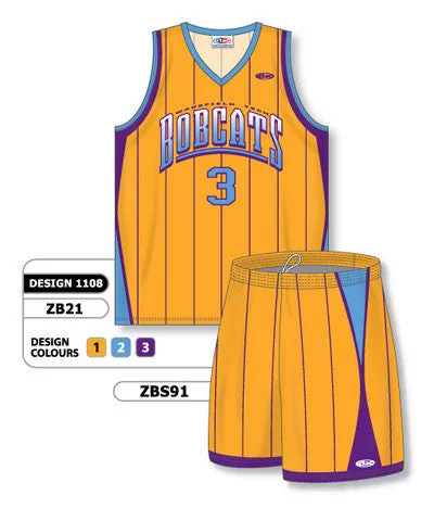 Athletic Knit Custom Sublimated Matching Basketball Uniform Set Design 1108