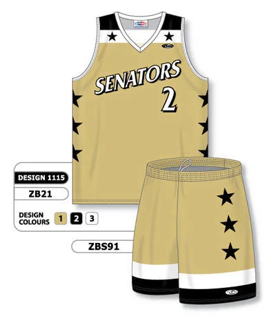 Athletic Knit Custom Sublimated Matching Basketball Uniform Set Design 1115