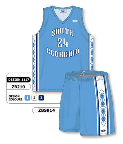 Athletic Knit Custom Sublimated Matching Basketball Uniform Set Design 1117