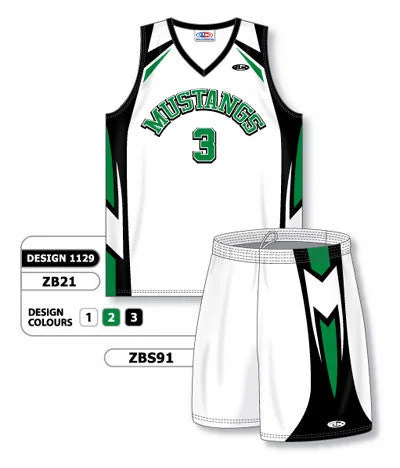 Athletic Knit Custom Sublimated Matching Basketball Uniform Set Design 1129