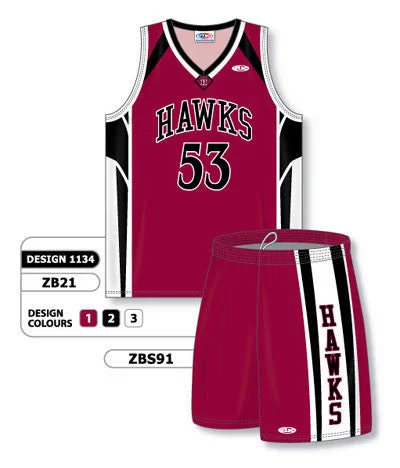 Athletic Knit Custom Sublimated Matching Basketball Uniform Set Design 1134