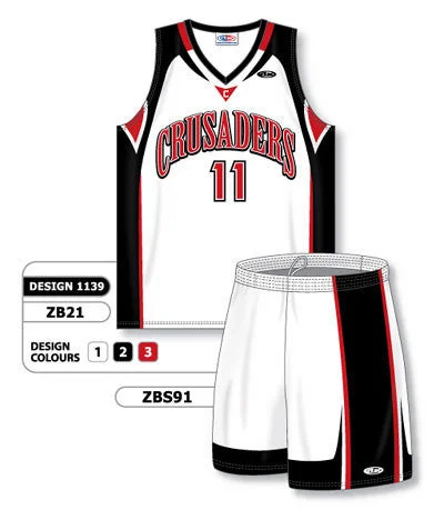 Athletic Knit Custom Sublimated Matching Basketball Uniform Set Design 1139