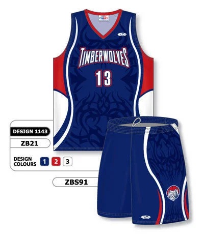 Athletic Knit Custom Sublimated Matching Basketball Uniform Set Design 1143