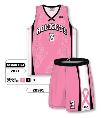 Athletic Knit Custom Sublimated Matching Basketball Uniform Set Design 1144