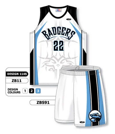 Athletic Knit Custom Sublimated Matching Basketball Uniform Set Design 1145