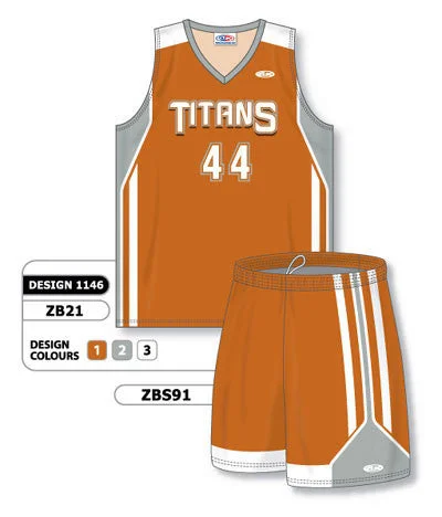 Athletic Knit Custom Sublimated Matching Basketball Uniform Set Design 1146