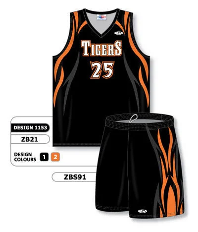 Athletic Knit Custom Sublimated Matching Basketball Uniform Set Design 1153