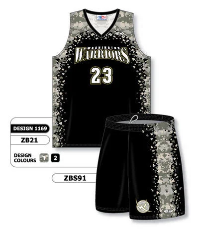 Athletic Knit Custom Sublimated Matching Basketball Uniform Set Design 1169