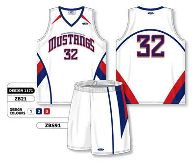 Athletic Knit Custom Sublimated Matching Basketball Uniform Set Design 1171