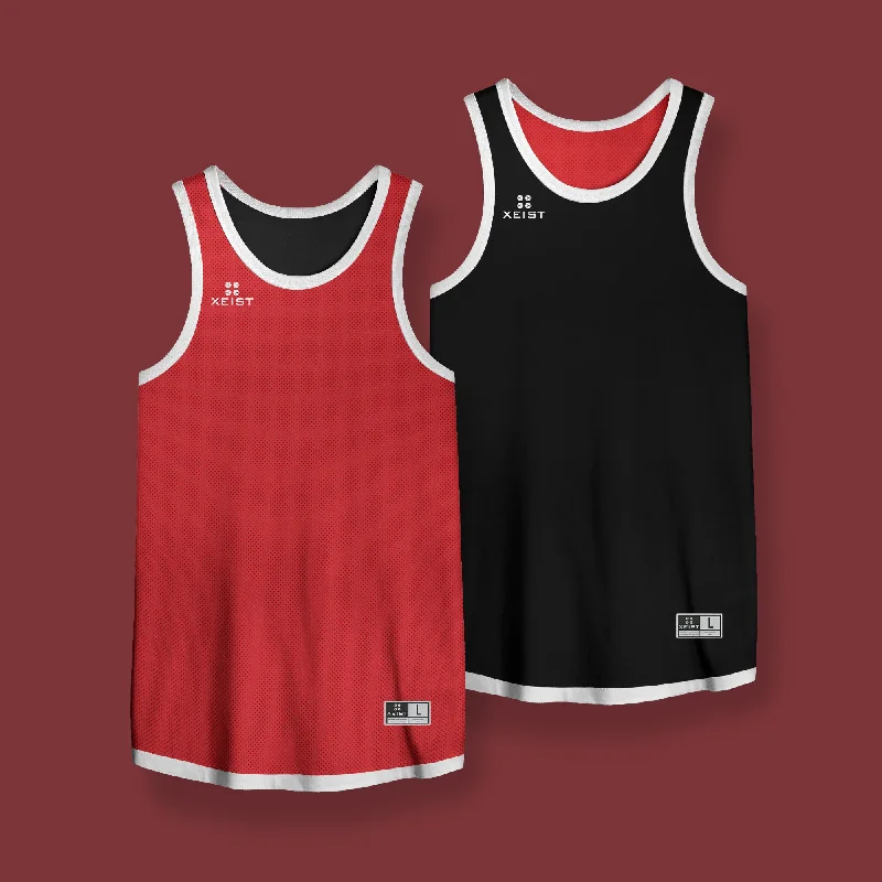 LiteOneX Reversible Jersey: Red & Black