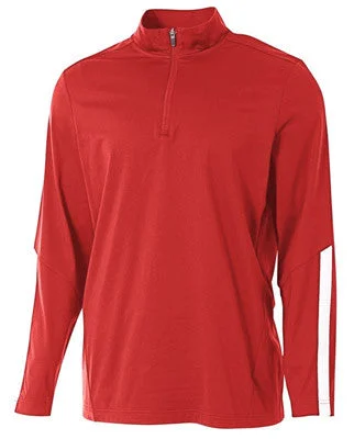 A4 Men's League Quarter Zip Warm-Up Fleece