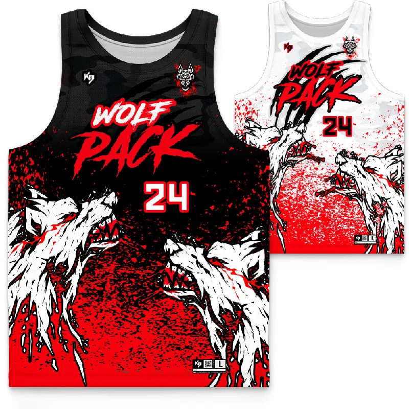 Wolfpack Reversible Custom Basketball Jersey